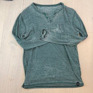 Lucky Brand Teal Henley Long sleeve Top - Men’s Small